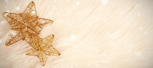 Poster - Composite image of snow falling