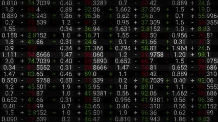 Poster - 3d render abstract background with stock market digits. Financial concept. Stock market data on display.
