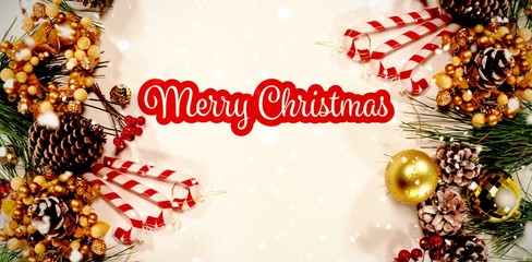 Poster - Composite image of white and red greeting card