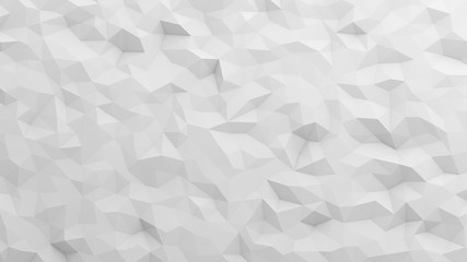 Poster - white triangle tiles flooring in digital computer technology concept, texture pattern background. 3d