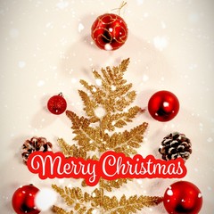 Poster - Composite image of white and red greeting card