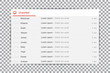 © stas111 - Email blank template internet. Interface for incoming mail message
