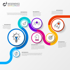 Infographic design template. Creative concept with 7 steps