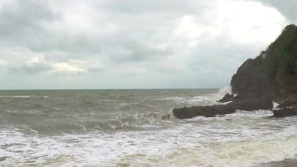 Wall Mural - seascapes natural view and cloud moving on sky timelapes 4k