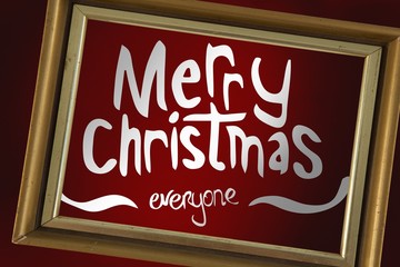Poster - Composite image of merry christmas message