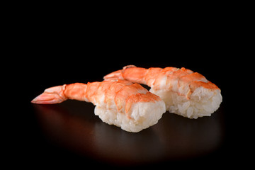 Wall Mural - Shrimp nigiri sushi couple