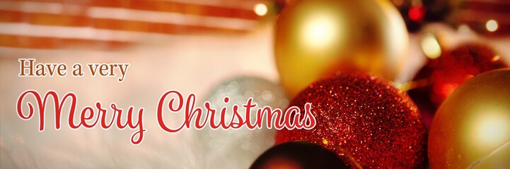 Poster - Composite image of christmas card