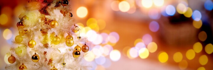 Poster - Composite image of christmas yellow circle lights