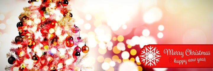 Poster - Composite image of banner merry christmas