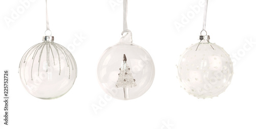 Boules De Noël Transparentes Buy This Stock Photo And