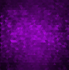 Poster - Vector abstract modern background with purple triangles