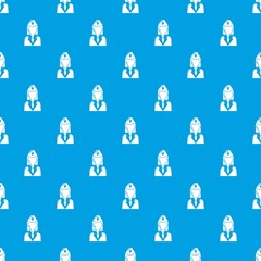 Sticker - Train conductor pattern vector seamless blue repeat for any use