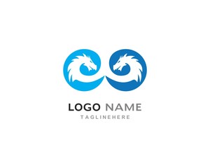 Sticker - Dragon logo template