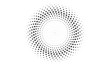 Vector Illustration of the pattern of gray dotted circle on white. EPS 10
