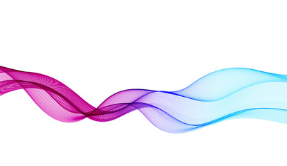 Abstract vector background with smooth color wave