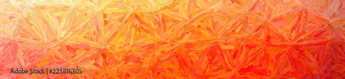 Illustration of orange  Large Color Variation Impasto background, abstract ba...