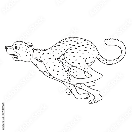 Featured image of post Cartoon Cheetah Line Drawing
