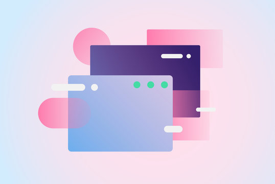 Web pages design composition