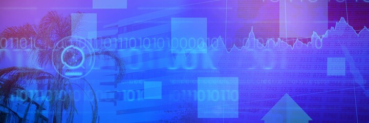 Poster - Composite image of stocks and shares