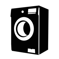  silhouette of washing machine