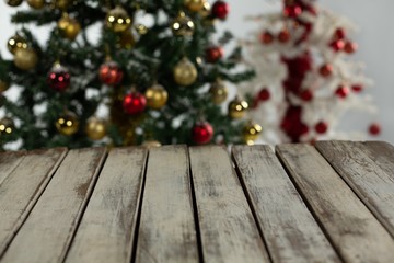 Wall Mural - Close-up of wooden table