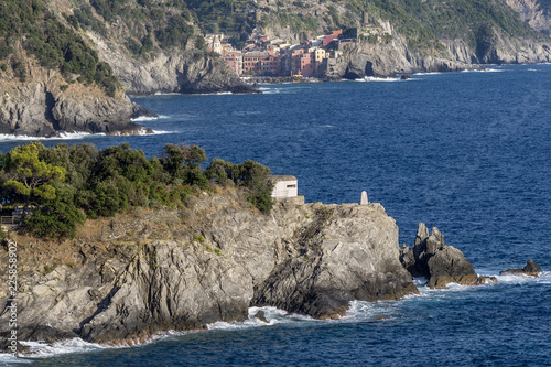 Fotografie, Tablou The wonderful village of the Cinque Terre, Vernazza, seen from monterosso al Mar