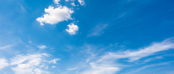 Wall Mural - Blue sky with white clouds as a background