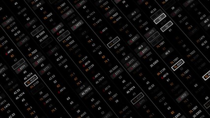 Poster - 3d render abstract background with stock market digits. Financial concept. Stock market data on display.
