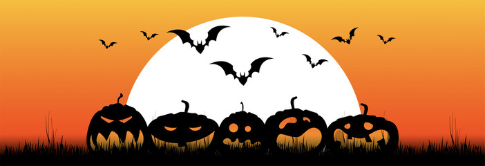 Sticker - Halloween, zucche, zucca, paura, tutti i santi