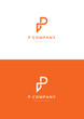 P company logo template.