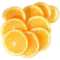 Sticker - Ripe slice orange top view