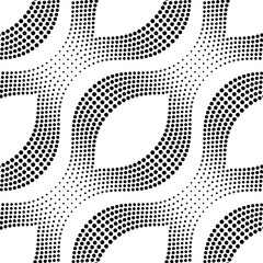 Aufkleber - Geometric seamless dotted pattern. Vector halftone abstract pattern.
