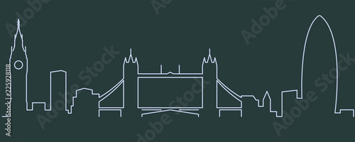 London Single Line Skyline