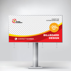 Wall Mural - billboard, creative design for outdoor advertising, banner for posting photos and text, modern graph