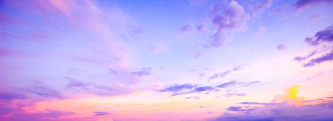 Wall Mural - world environment day concept: sky and clouds autumn sunset background