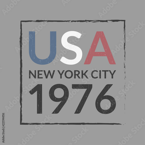 Usa And New York City T Shirt Print Design And Apparels Graphic