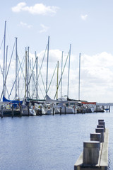 Boote am Salzhaff in Rerik