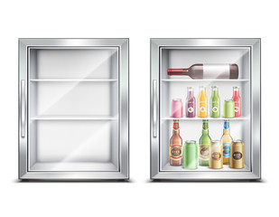 Canvas Print - Mini Bar Fridge Set