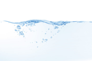 Wall Mural - water splash isolated on white background,beautiful splashes a clean water