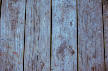 blue old wood boards