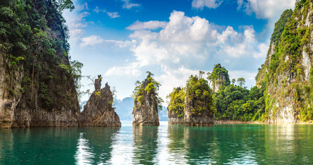 Wall Mural - Cheow Lan lake in Thailand