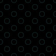 © annagolant - Dotted seamless pattern. Dark background with glowing blue circles, points, polka dot. Geometric pattern in repeat.
