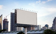 blank big billboard on highway in city town