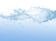 water, Water splash,water splash isolated on white background,blue water splash, 