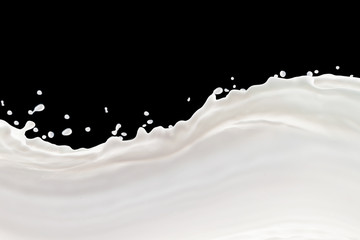 Milk Splash On background