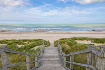  Stairs to the North Sea beach at Blankenberge, Belgium