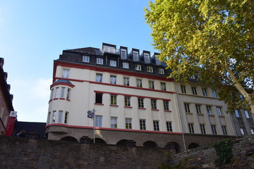 Wall Mural - Koblenz im Nebel