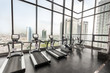© Tony Ruji - Gym fitness and Treadmill equipment at sky view, on top modern condominium