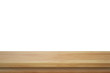 © Alexander - Empty top wood table isolated on white background used for display or montage your products