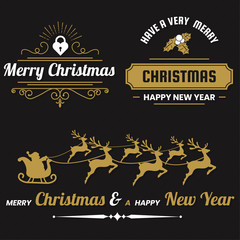 Christmas Vector Logo for banner